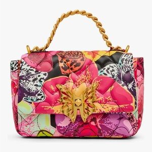 NWT Betsey Johnson Butterfly Puffed Flap Bag